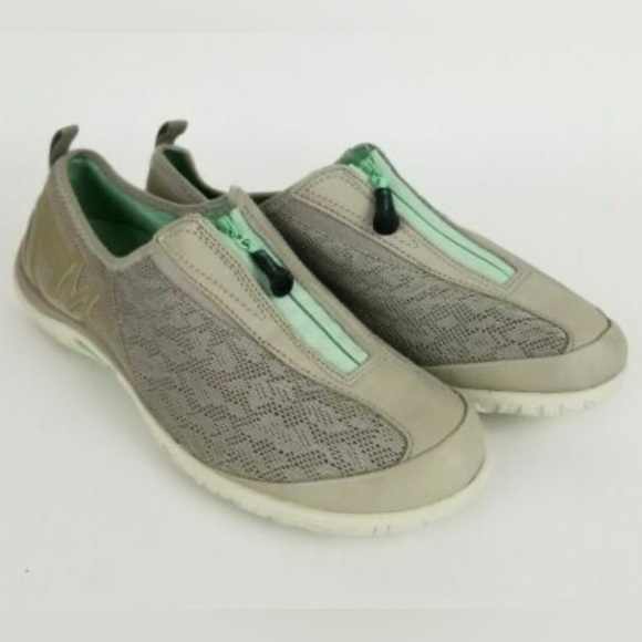MERRELL Enlighten Glitz Breeze Shoes Sneakers Trainers Zip Up Slip On Fold Back - Picture 4 of 7